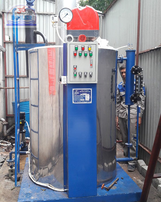 Oil-fired boiler with a capacity of 500kg/hour